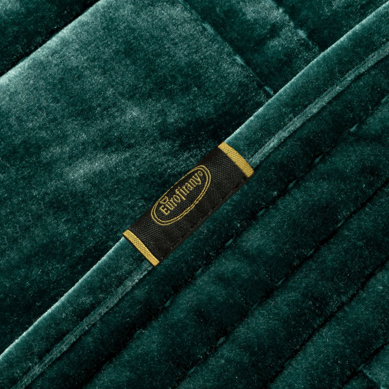 Wildes Plaid Bedspread, Dark Mint, W220 x L240cm