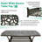 Canora Grey 9-piece Outdoor Dining Furniture Set, Cast Aluminum Patio Table & Chairs Set For 8, Include Large 63.98" Square Dining Table And 8 Swivel Rocker Chairs With Umbrella Hole-1830306402-1828314870