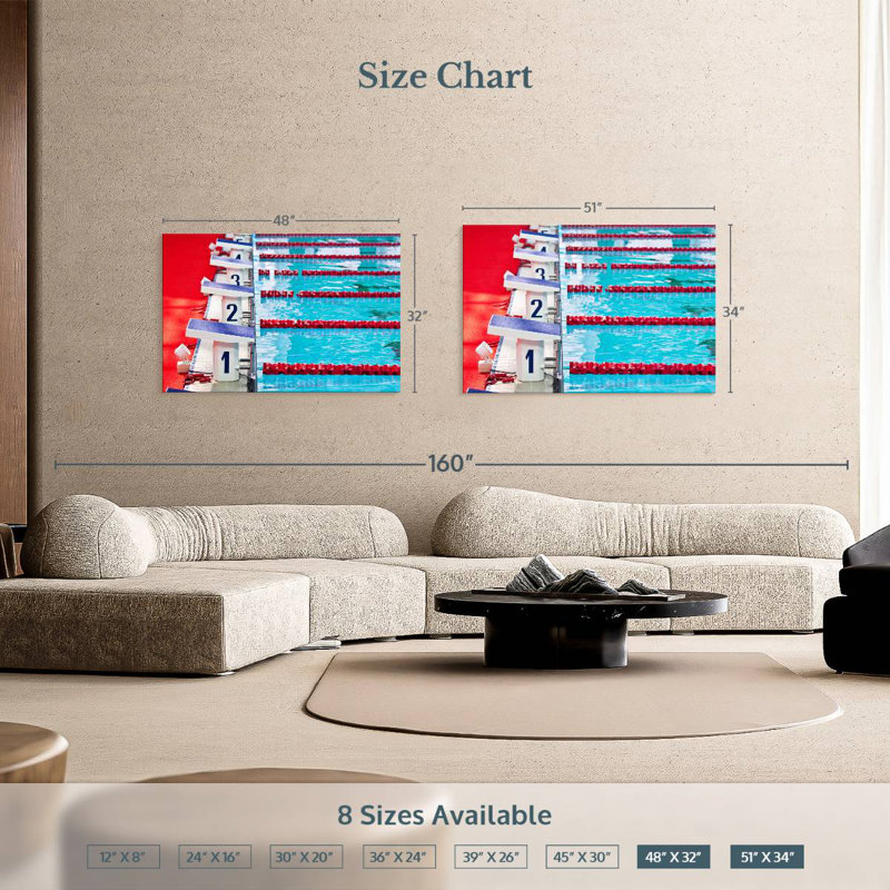 Sireci Swimming League, 32" H x 48" W