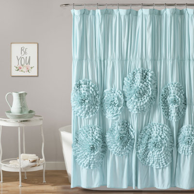 Serena Solid Colour Single Shower Curtain