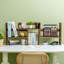 Wood Adjustable Office Desk Organiser Set