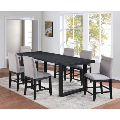 Donny Lequitta Counter Height Extendable Dining Table Set