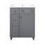 Meuble-lavabo 24 po avec lavabo en céramique, 2 tiroirs, 1 porte à fermeture en douceur-117193965-117193967