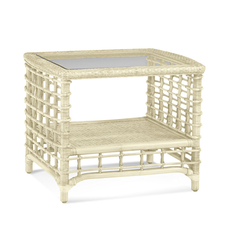 Luca End Table, Bisque