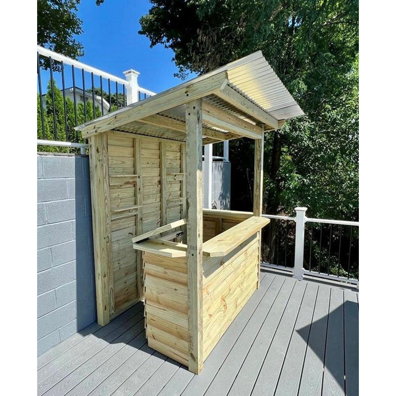 6' x 4' Backyard Bar - The Temple Bar - Delivered And Assembled For You