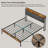 Kewarra Platform, Metal Bed Frame with Storage Headboard, Sturdy and Stable-886860225-886860227