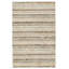 Tapis crème / gris fait à la main Hatha (2 pi x 3 pi)-555168766
