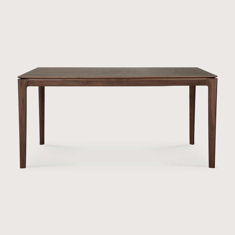Bok Solid Wood Dining Table, Teak Brown, 30"H x 71"L x 35.5"W