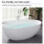 Baignoire autoportante ovale intégrée de style japonais 55,12 po x 29,53 po-133145465