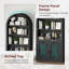 Bibliothèque de style campagnard à 6 niveaux avec bibliothèque arquée de 74,41 po-1764811172
