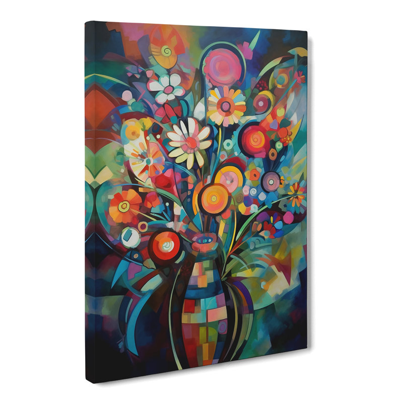 Kogut Flowers Constructivism Vol.4 - Wrapped Canvas, 50cm H x 35cm W x 3cm D