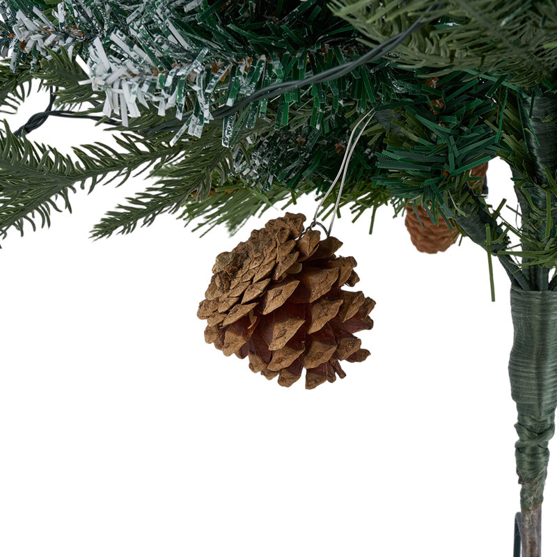1.9' H Lighted Artificial Pine Christmas Tree
