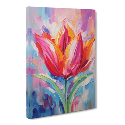 Tulip Flower Expressionism - Print