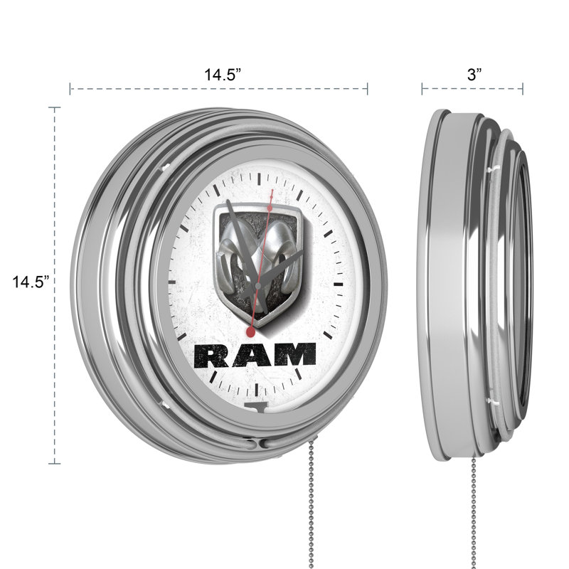 Metal Wall Clock, White