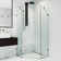 Verona 38" W x 38" D x 73" H Hinged Frameless Shower Enclosure with 3/8  Clear Glass