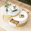 Table basse gigogne 31,5 "avec tiroirs