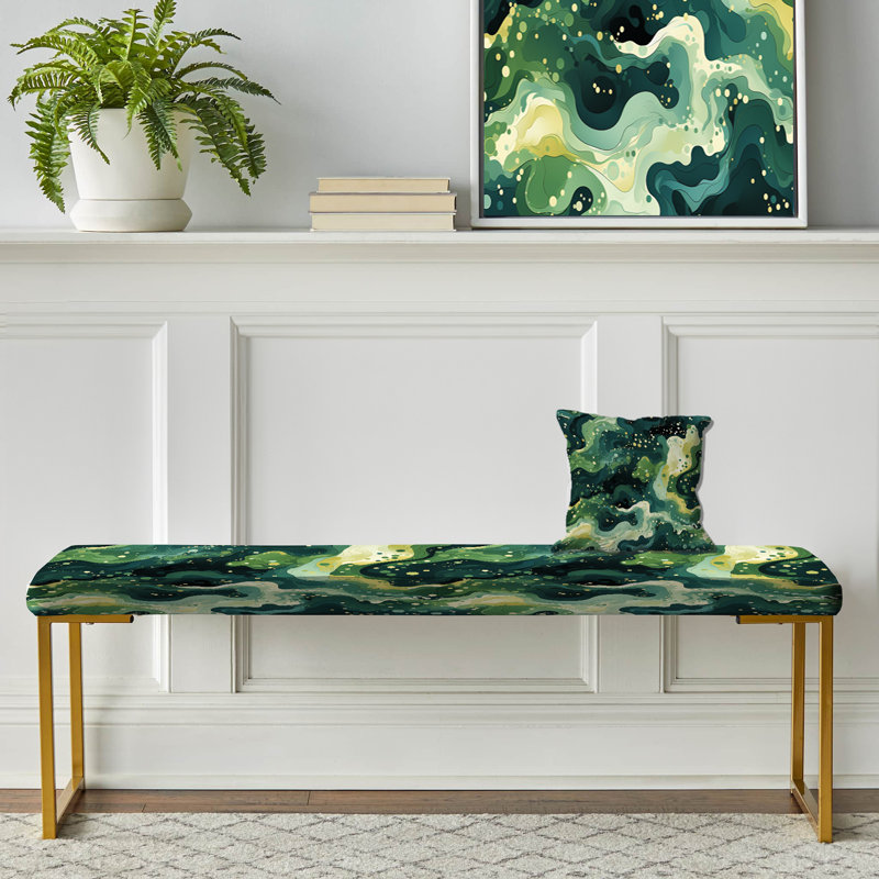 Banc rembourré vert camouflage vert Aura Camouflage