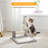 Cat Scratch Column, Double Cat Scratch Post with Removable Pompom