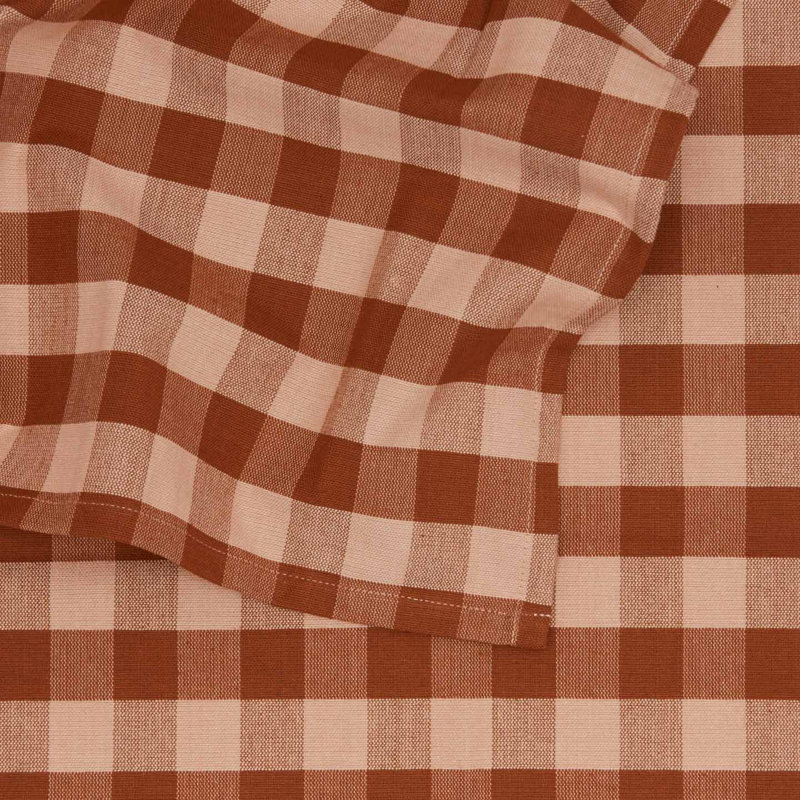 Nappe Essential Gingham, Rosé / terre cuite