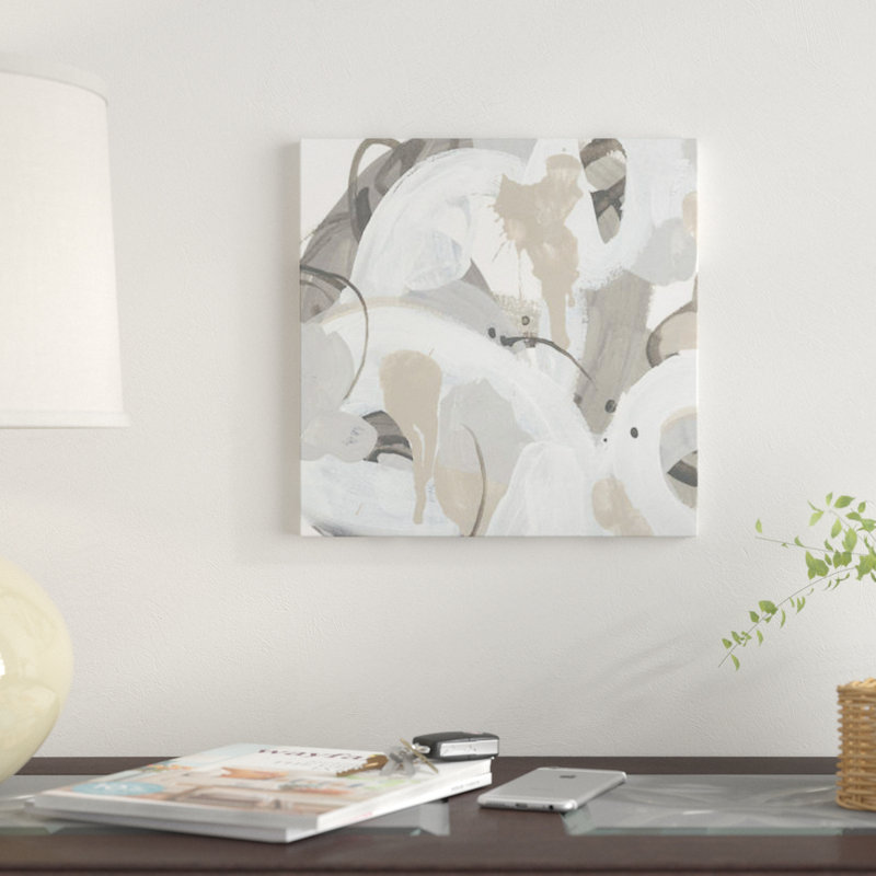 « oscillant ii », reproduction sur toile, H 48 po x l 48 po x P 1,5 po, Toile tendue, Pas de tapis