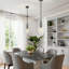 Suspension Alejo 7,87'' à 1 lumière en verre clair pour îlot de cuisine-1760274622