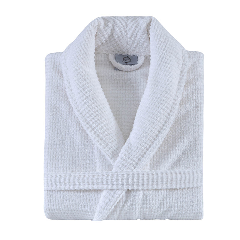 Peignoir 100% coton éponge, Blanc, S