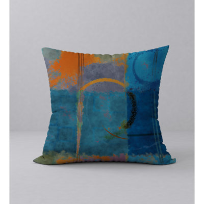 Abstract Reversible Throw Pillow