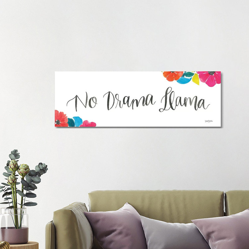 La La Llama IX by Jenaya Jackson - Wrapped Canvas Panoramic Print, 121.92 cm H x 40.64 cm W x 1.91 cm D