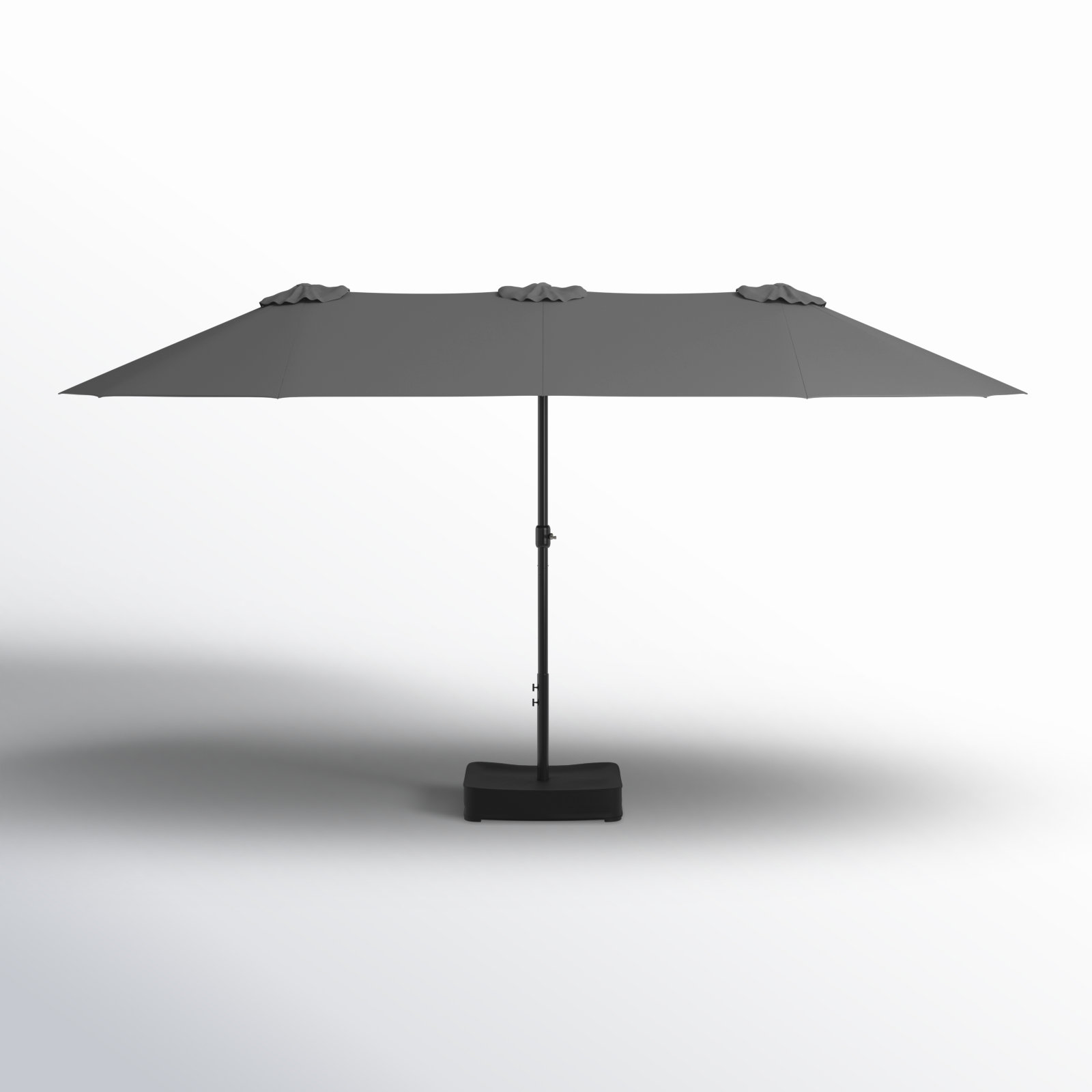 Nyasia 15' Market Umbrella, Light Gray
