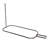 Utopia Alley Rustproof Aluminum Hoop Shower Rod With Ceiling Support for Clawfoot Tub, 54 Inch Extra Large Size by 26 Inch-50131465
