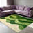 Green Abstract Wave carpet-easy to clean, machine-washable, soft and comfortable; suitable for door mats, kitchens, living rooms, bedrooms, corridors, and laundry areas. Easy to clean, durable carpet for home decoration.-427727974