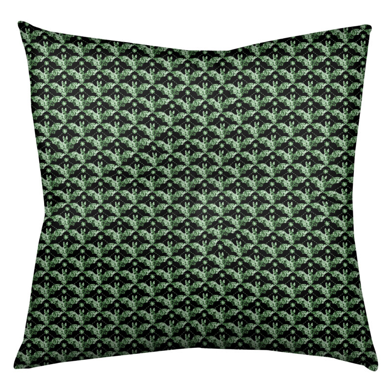 Coussin de sol carré Katelyn Elizabeth, 26 po x 26 po, Vert
