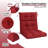 2-Piece High Back Patio Chair Cushion with Button Tufting Design (cushion only)-447385720