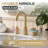 Widespread 2-handle Bathroom Faucet with Drain Assembly-103560079