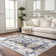 Bindin Oriental Navy Blue Area Rug