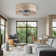 Jaybin Low Profile Caged Ceiling Fan Light with Remote