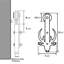 Ensemble de quincaillerie à double porte standard bucks grange-85569261