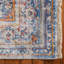 Tapis oriental en polyester fait à la main en bleu / multicolore-171468326