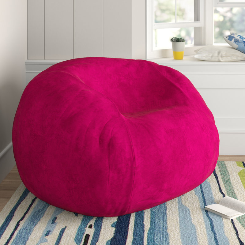 Fauteuil à billes: fauteuil à billes rembourré en mousse à mémoire de forme de 5 pi avec housse amovible et lavable à la machine - Fauteuil à billes avec housse en microfibre douce - Couleurs et tissus