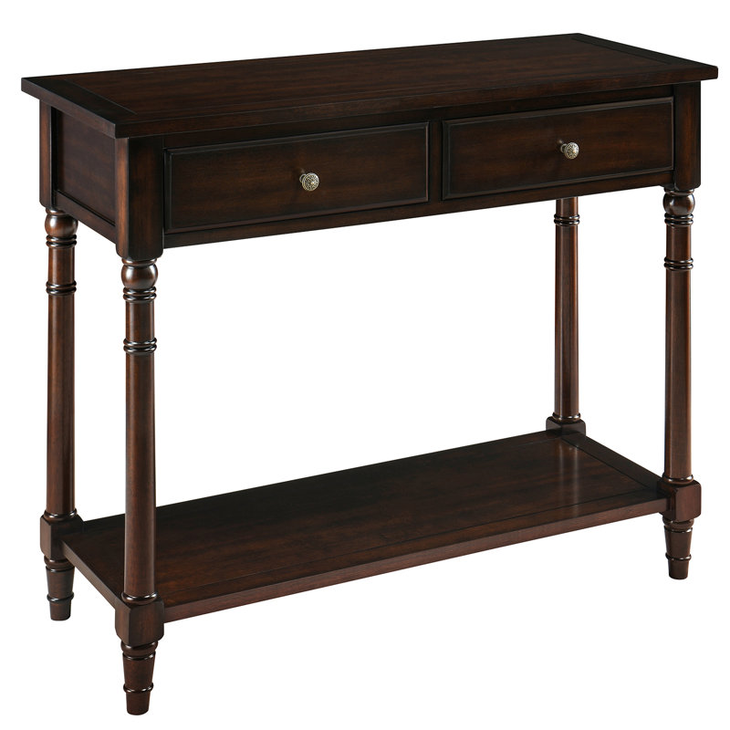 Beauman 90cm Console Table, Vintage Walnut