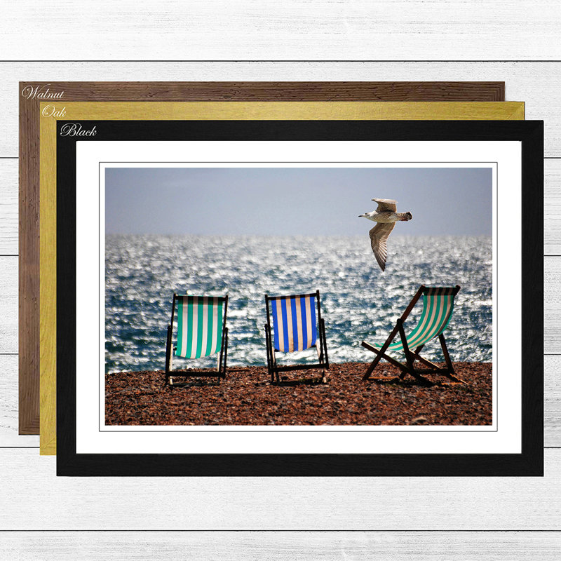 Single Picture Frame Print, Black