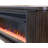 Contemporary Fireplace Console, Entertainment Storage, TV Stand, Fully Assembled, Brown-581451462