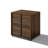 21.65" H Mid-Century Walnut Nightstand