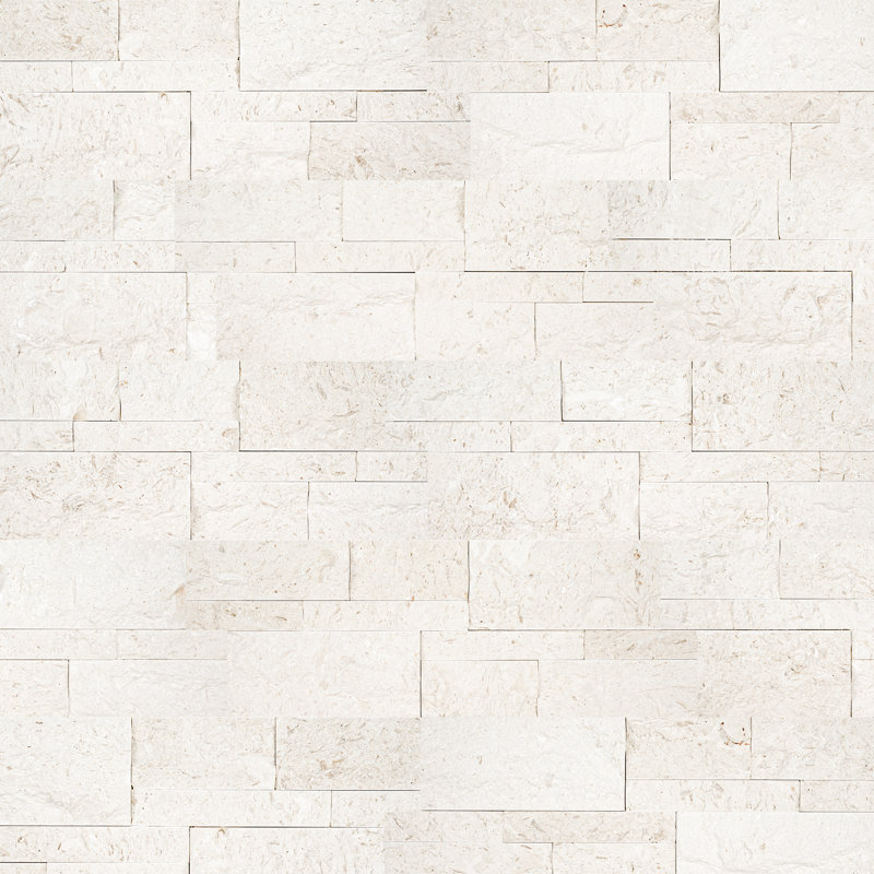 Stonecrest 9 in. x 24 in. Split Face Natural Stone Ledger Panel Wall Tile, Montara Ivoria