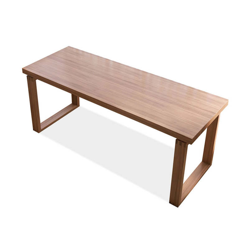 Brown Rectangular Solid Wood desk, 29.53" H x 70.87" W x 31.5" D