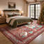Tapis de jardin de Noël en velours perlé rétro pour le salon, la chambre à coucher ou le vestibule-1511861145