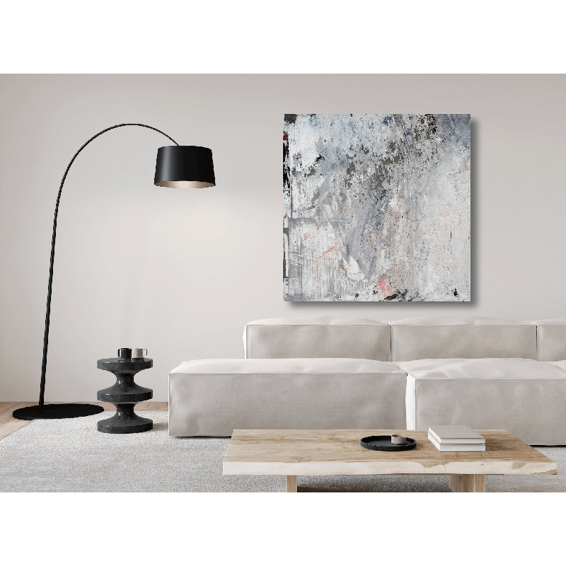 Whitecode Print by John Beard, 30" H x 30" W x 1.5" D, Unframed