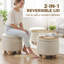 HOMCOM Storage Ottoman Footstool, 38.5 x 38.5cm-540929264