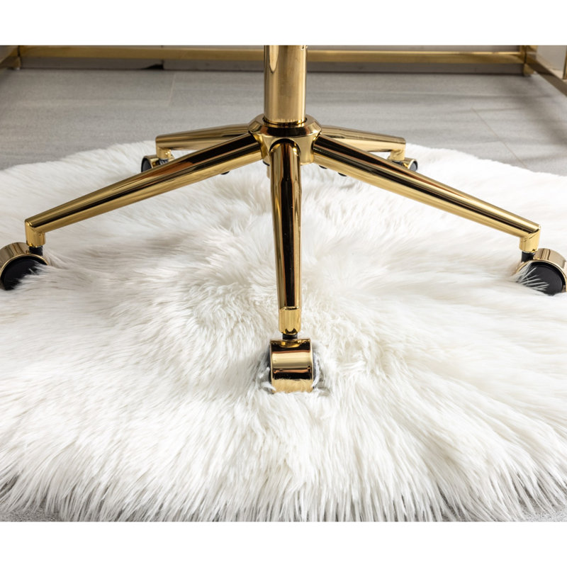 Chaise de bureau Angelyssa, Rose