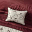 Édredon 7 pièces Red King - broderie ornement en tissu 2 taies décoratives, 3 coussins décoratifs, 1 jupe de lit Lavable à la machine-119448718-119448717